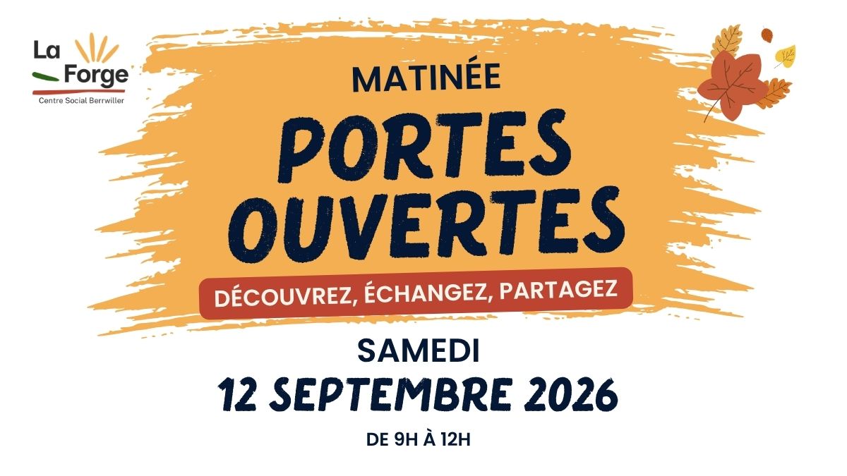Affiche matinee portes ouvertes 12 septembre 2026